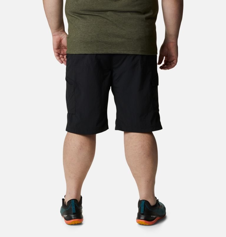 Men's Columbia Silver Ridge Cargo Shorts Black | Plus Size CA-X3LA4